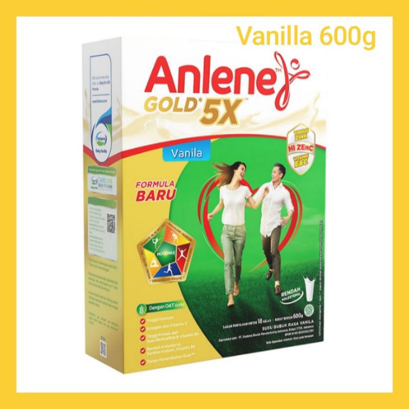 

Anlene Gold 5X Susu Bubuk Dewasa Vanilla 600 g