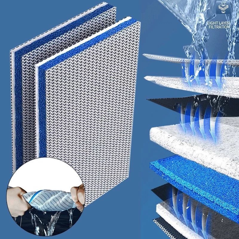 Spons Filter Akuarium 8D HoneyComb Busa Spon Filter Magic Aquarium