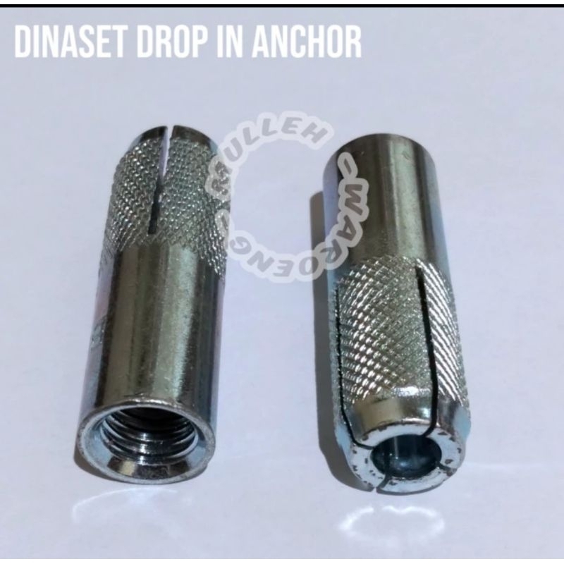 Anchor Dinaset 5/16 Untuk Baut 8mm Drat Kasar Galvanis