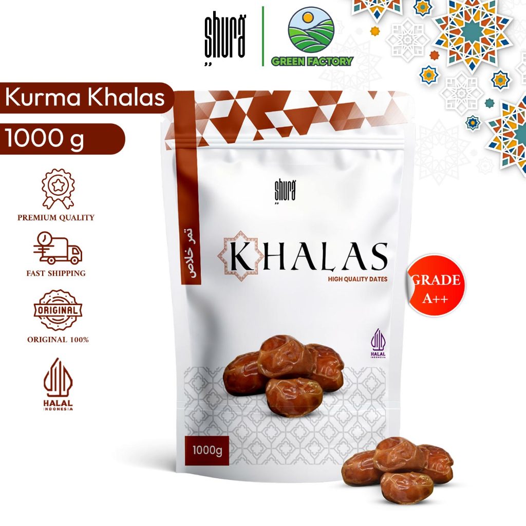 

Shura Kurma Khalas 1000gr Premium Original High Quality