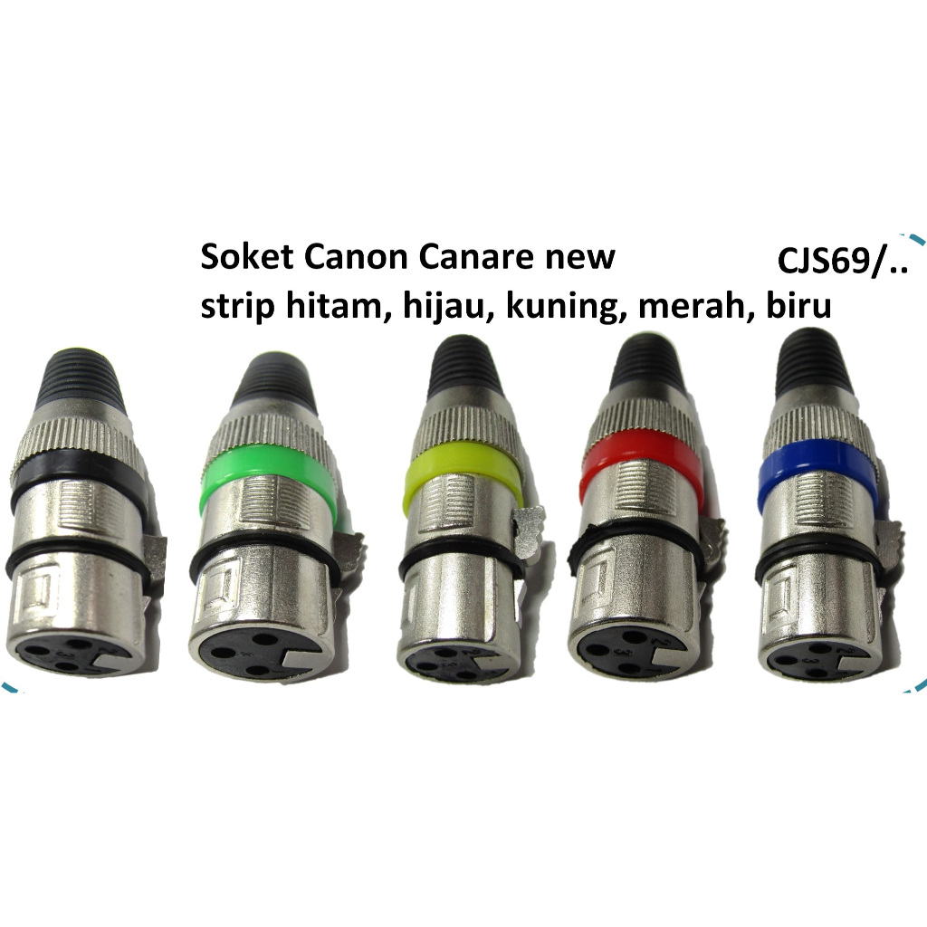 Soket Socket Mic Canon XLR Soket Socket Canon stereo Canare Canari