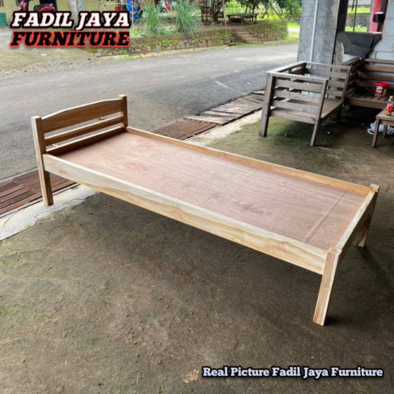 dipan tempat tidur anak kayu jati dipan single dipan pijat