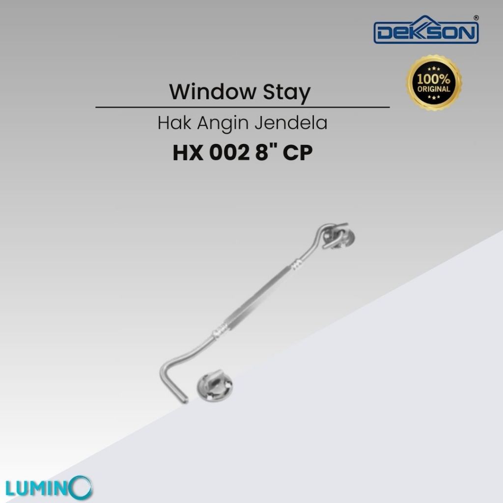 Hak Angin Jendela Dekkson WS HX 002 8INCH /  Lamskar Jendela Dekkson /Window Stay Dekkson /