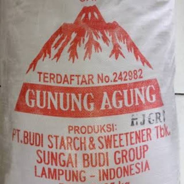 Tepung Tapioka Gunung Agung 25kg perkarung