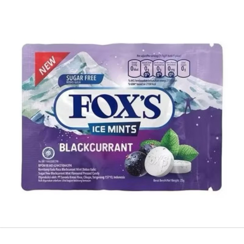 

permen foxs ice mints rasa blackcurran