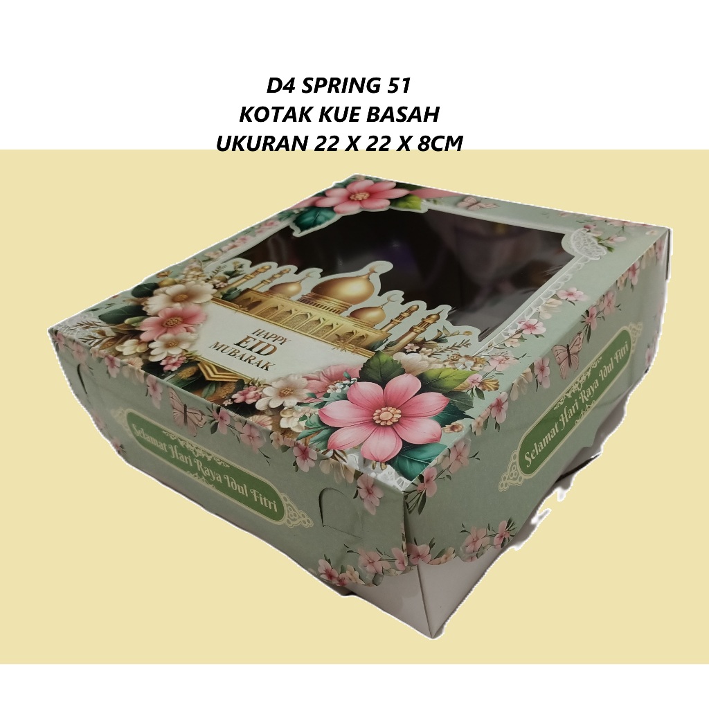 

D4 - Spring 51 Box Lebaran 22x22x8cm / Kotak Hampers idul Fitri