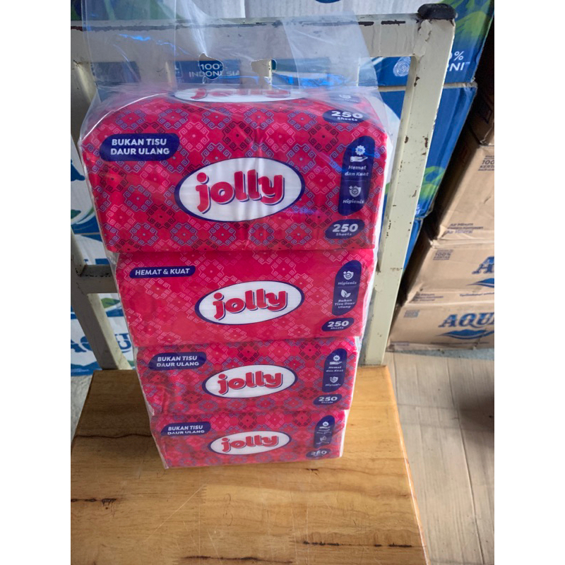 TISSUE JOLLY 250 SHEETS 1 BALL ISI 4 PCS