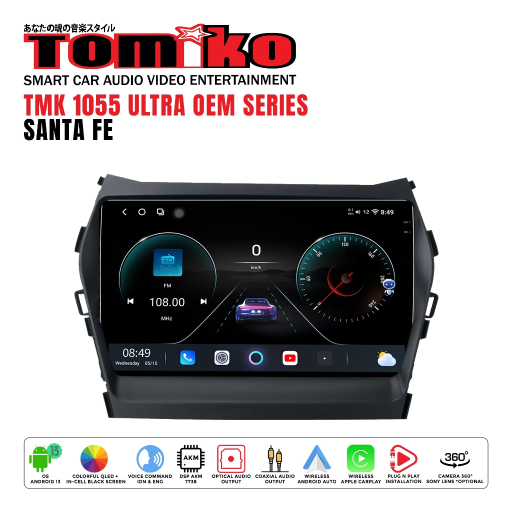 Tomiko - headunit android tmk 1055 ultra oem for SantaFe