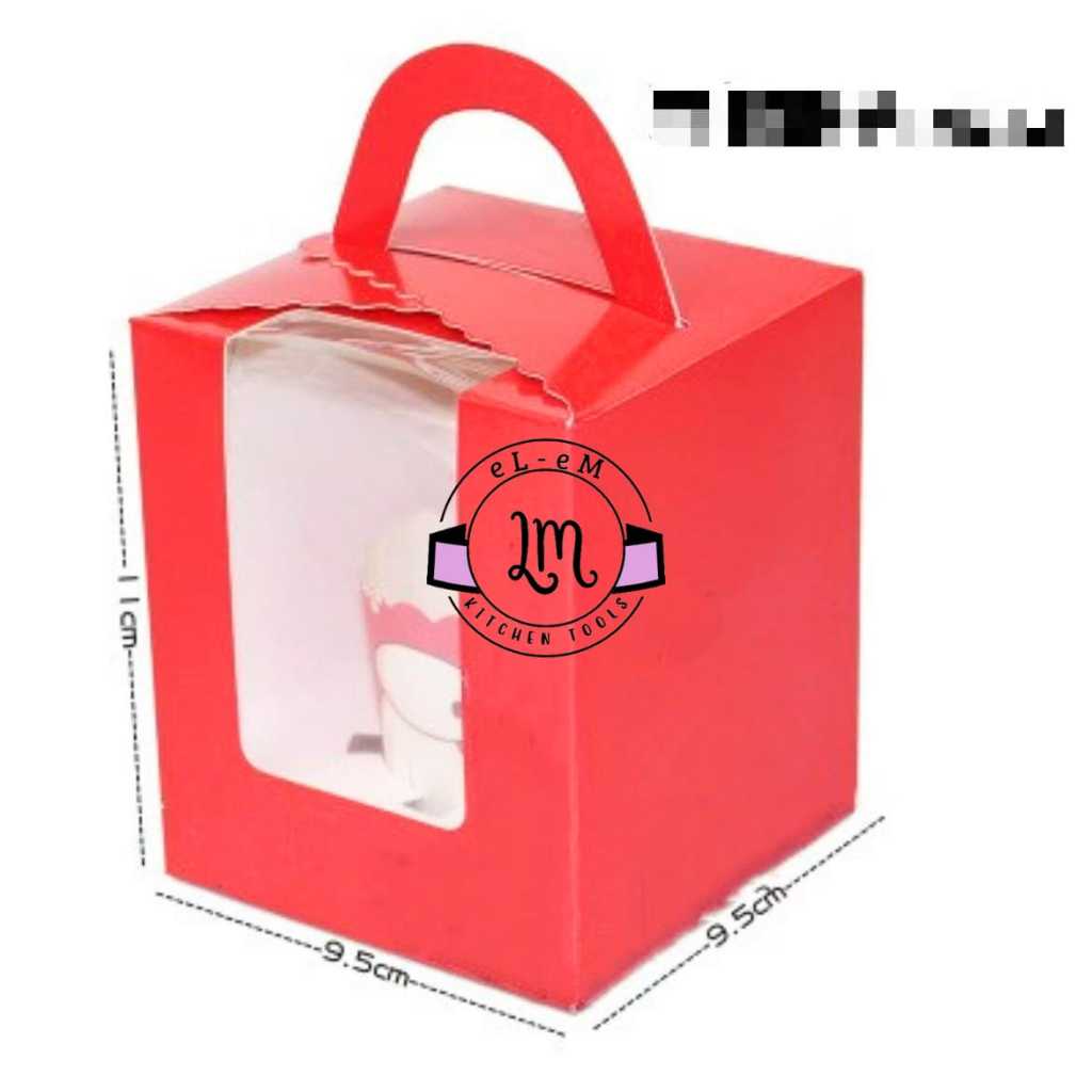 5 SET DUS CUPCAKE BOX CUPCAKE  ISI 1 CUPCAKE