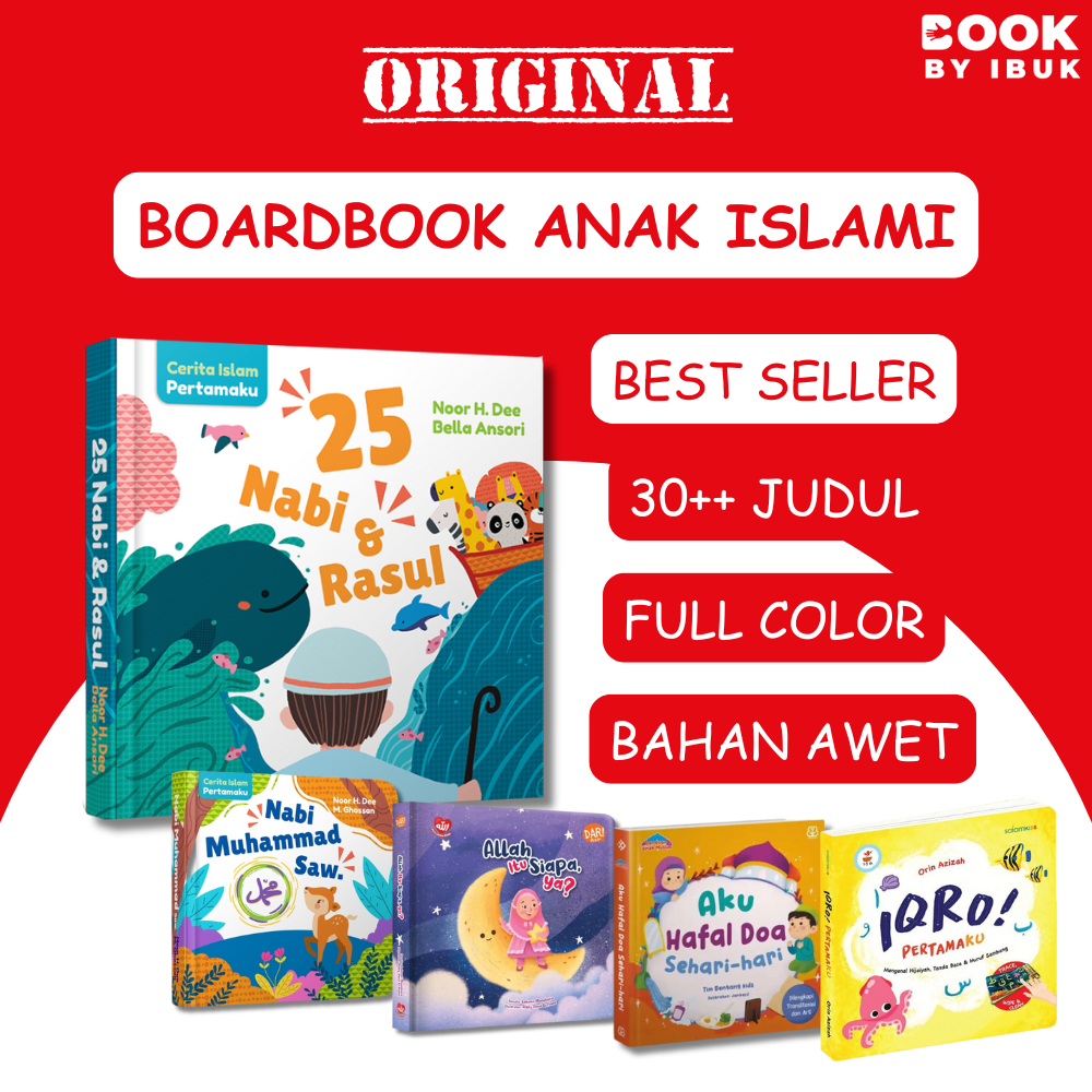 Boardbook Anak Islami, Boardbook Balita Islami, Boardbook Cerita Anak, Hardbook, Boardbook Mizan