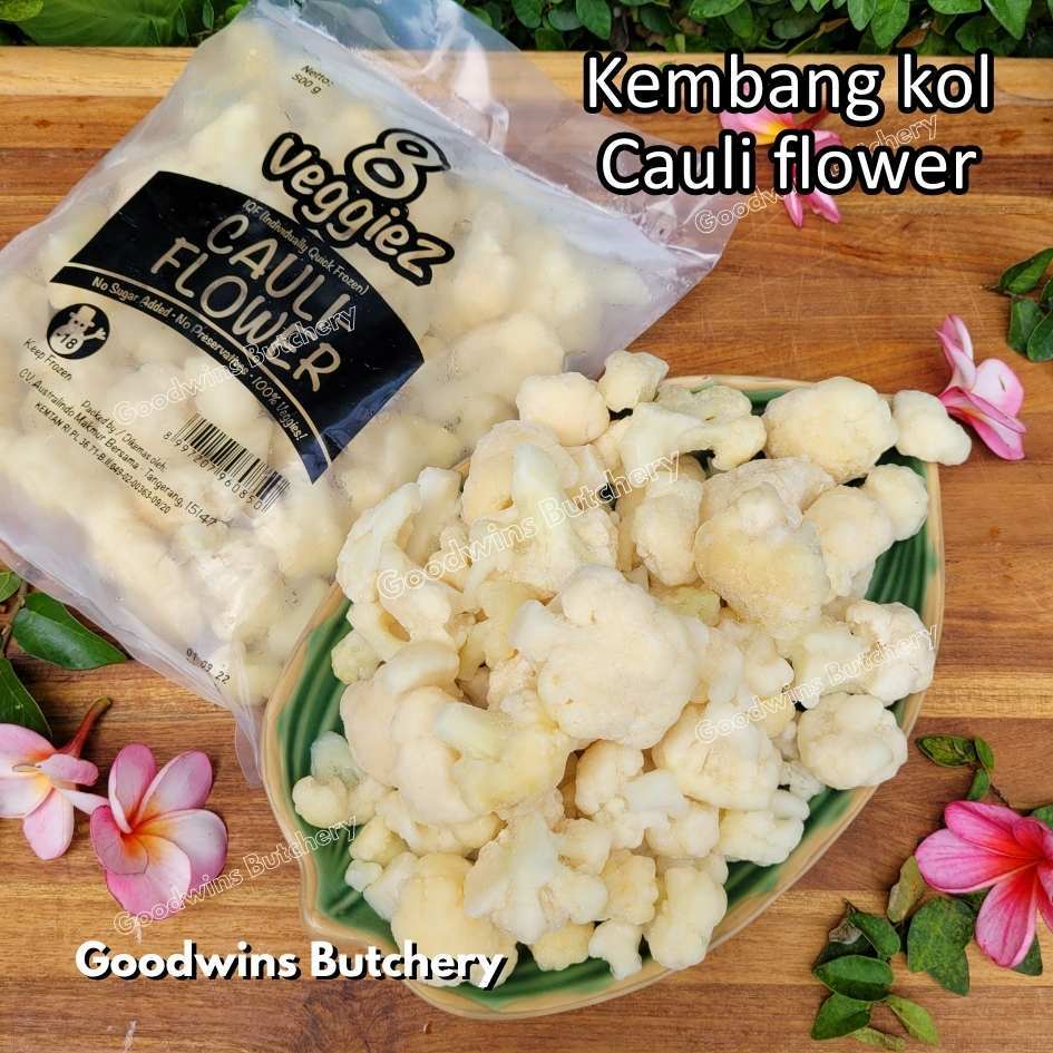 

CAULIFLOWER KEMBANG KOL IQF 8Veggiez imported frozen vegetable sayuran beku 8 Veggiez 500g