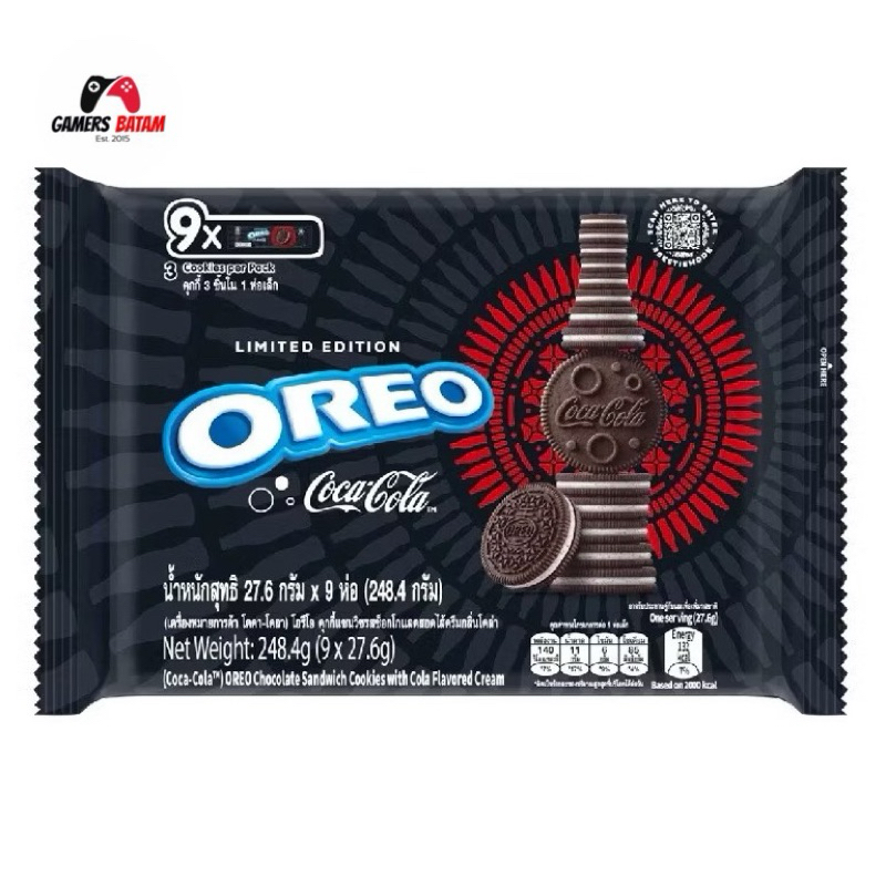 

PROMO Oreo x Coca Cola Limited Edition 248 Gr Biskuit (9x27.6 Gr)