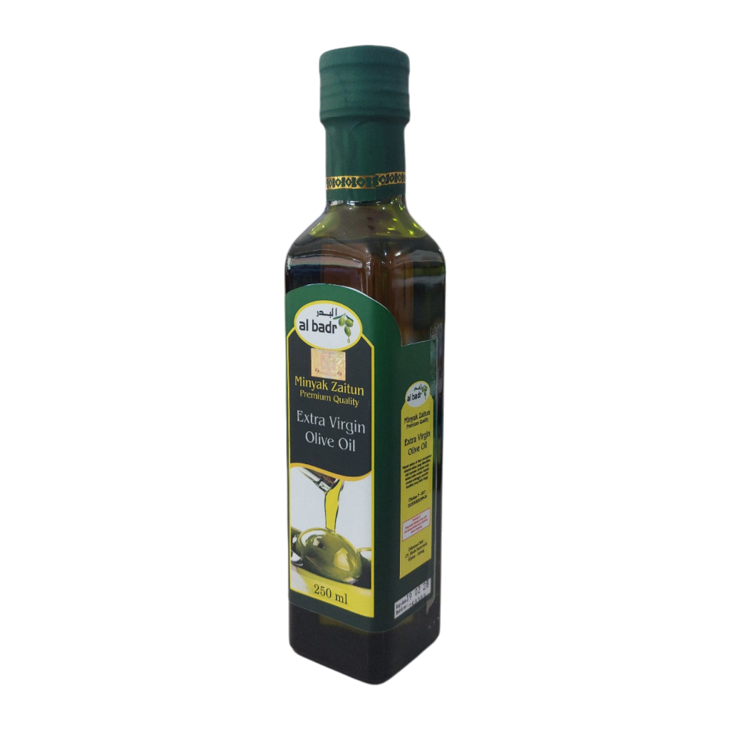 

Minyak Zaitun Extra virgin Al badr 250 ml kaca