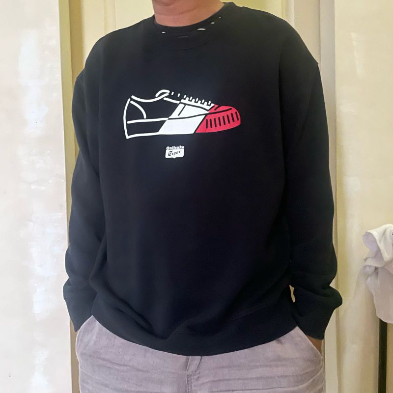 PRELOVE- ONITSUKA TIGER SWEATER 100% ORI NO FAKE CREWNECK COWO