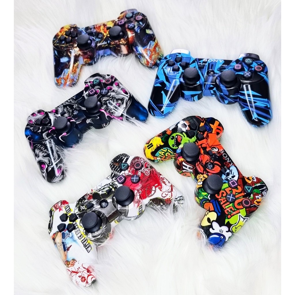 stik ps3 motif warna corak / stik wirrelles ps3 / stick ps 3 OP