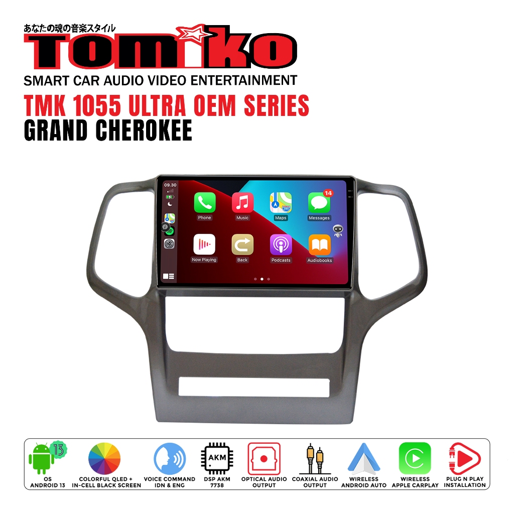 Tomiko - headunit android tmk 1055 ultra oem for Grand Cherokee