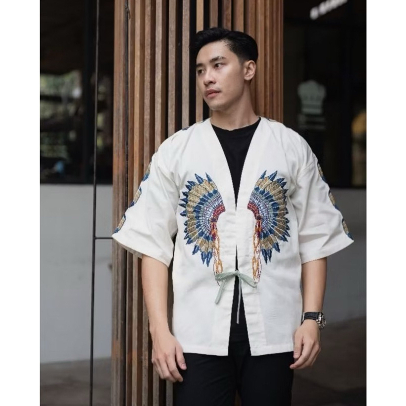 Kimono Bordir NUC.ID Pamungkas 02 (Putih)