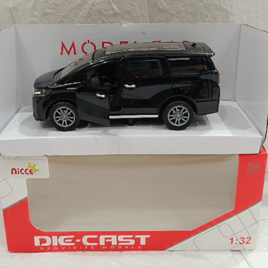 (cod) Mainan Diecast Mobil Toyota Alphard Skala 1:32 Alloy Metal Miniatur Mobil