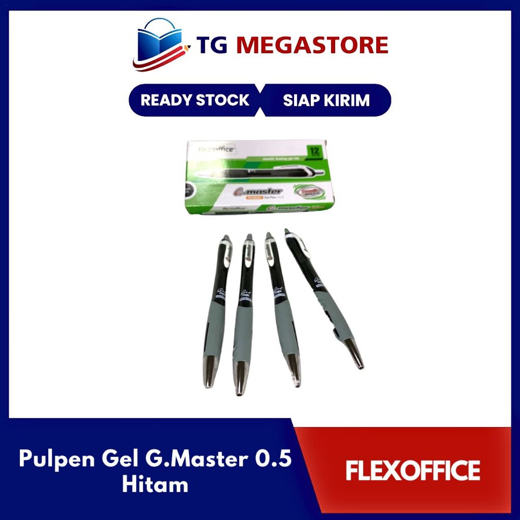 

Pulpen Gel Flexoffice G.Master 0.5 - Hitam