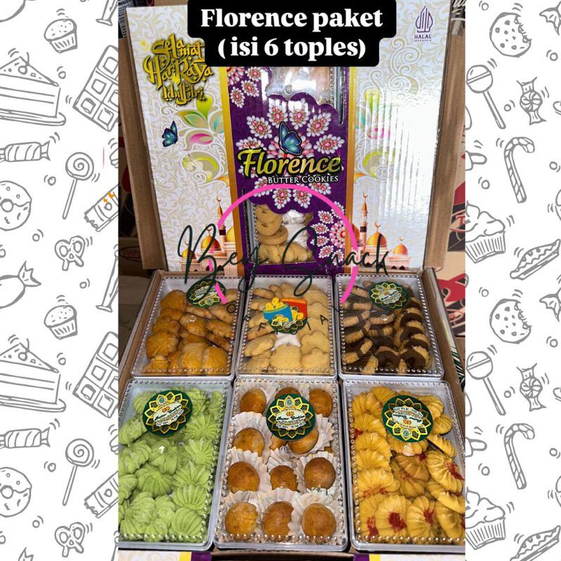 

Kue Paket Florence isi 6 toples