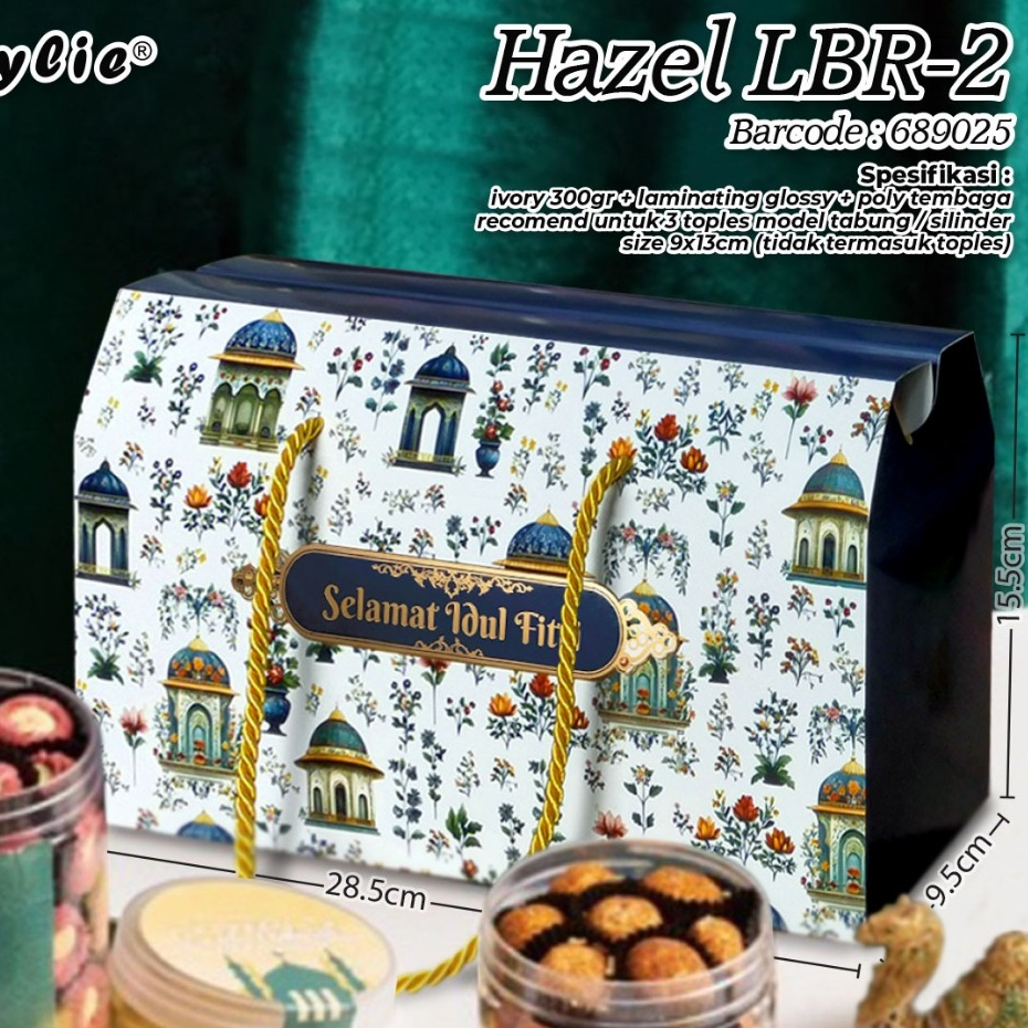 

Box Cake Lebaran Idul Fitri LBR-2 28,5x9,5x15,5cm (4pcs)