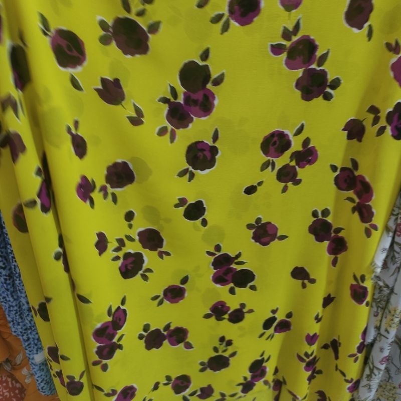 Kain ceruty motif - bahan ceruty premium - bahan babydoll premium - kain ceruty babydoll motif - bah