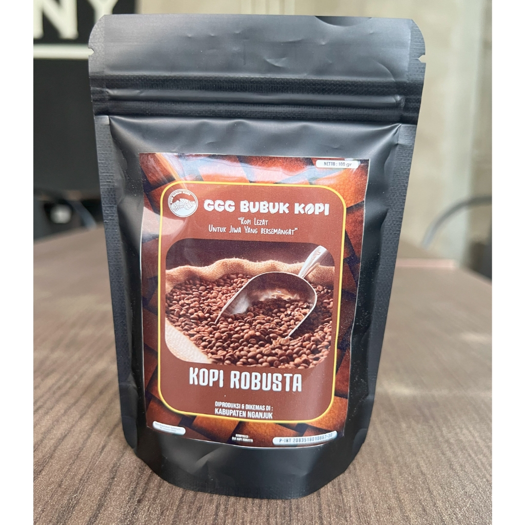 

Bubuk Kopi Robusta Ggg Isi 100 Gr Rasa Mantab Premium