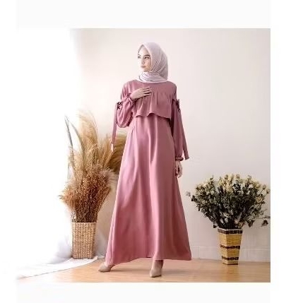 dress sabrina busui mauve