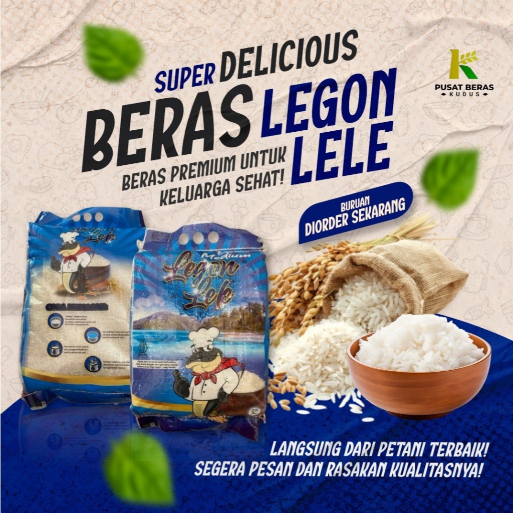 

BERAS MURAH KUALITAS PREMIUM LEGON LELE