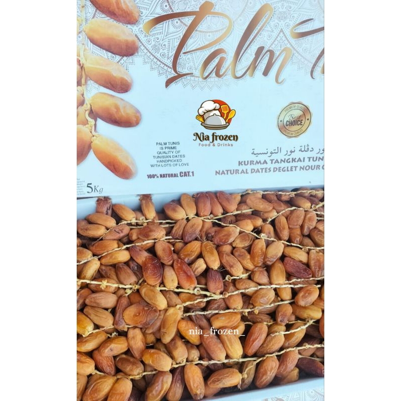 

kurma tunis tangkai fresh panen baru, kemasan 5kg