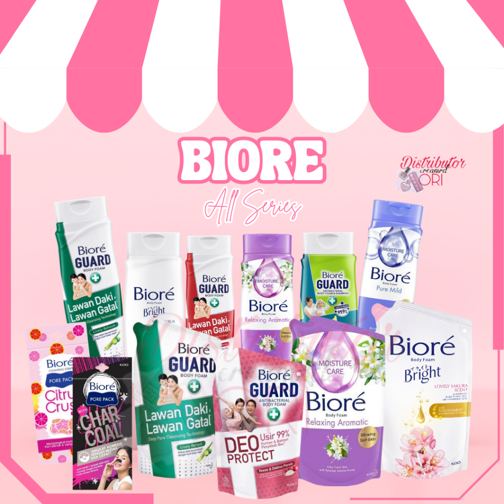 Biore Sabun Mandi Cair Botol 100ml / Sabun mandi Biore / Sabun Pembersih Badan / REFILL BIORE ./ POR