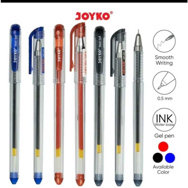 

(1 Pcs) Pulpen Joyko GP-262 Skill Gel / Gel Pen 0.5mm Joyko GP-262 Skill Gel/ joyko gel pen