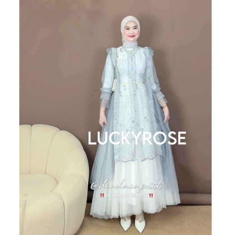 Zatura Outer Tunik Brukat Cardigan Brokat Lengan Panjang Kebaya Tunik atasan outher brukat Outer