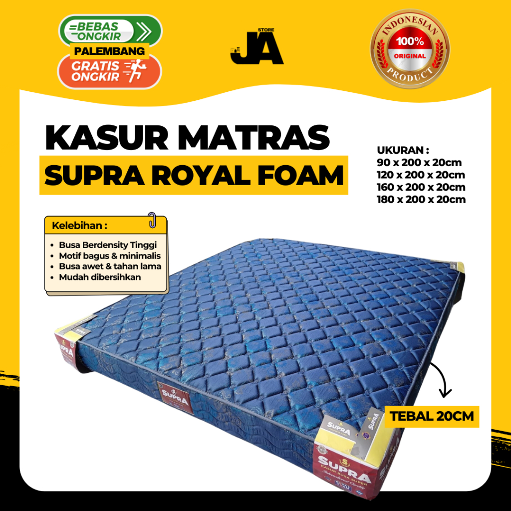 Kasur Busa Super Royal Foam Supra Tebal 20 cm / Matras Berkualitas Quilting Palembang
