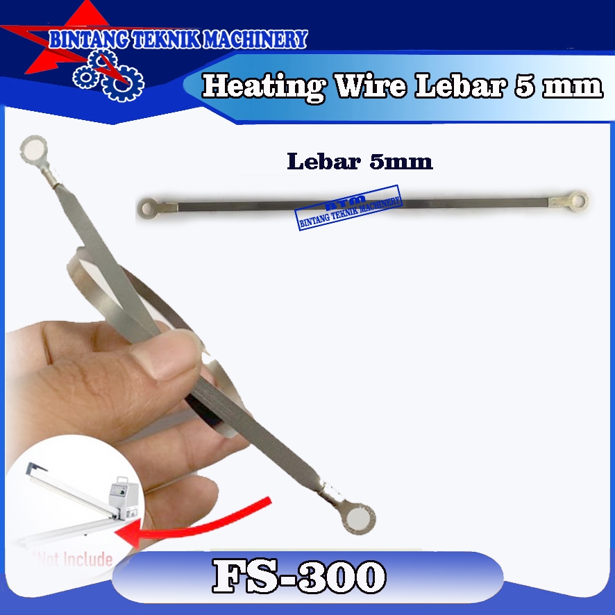 elemen pemanas mesin hand sealer FS-300 lebar 5mm