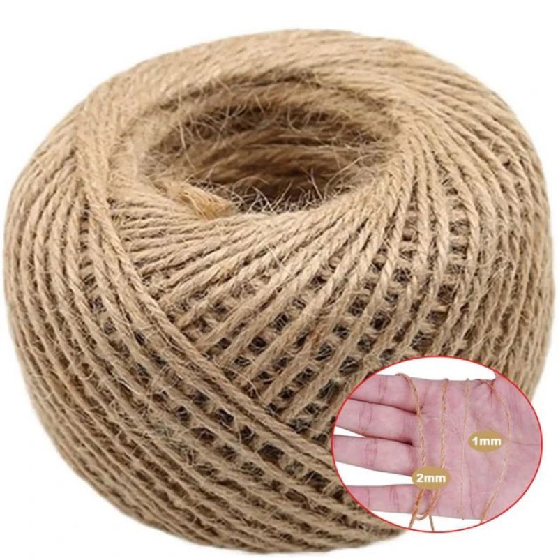 

Tali Rami Goni 2 PLY/ 3 PLY (+/- 50-100 meter) Tali Rami Roll untuk Undangan Souvenir Hampers Paperbag Bahan Baju Adat Papua