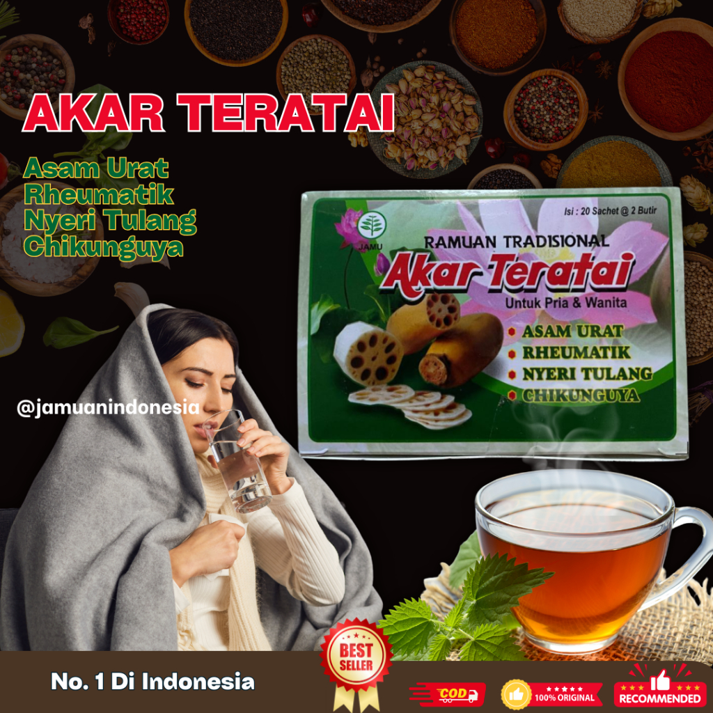 

Akar Teratai Kapsul Asam Urat Pegal Linu Original