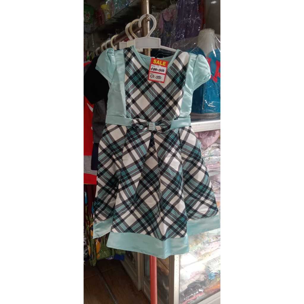 Dress Anak Kotak-Kotak