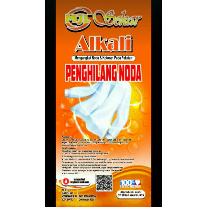 ALKALI LAUNDRY CAIRAN PENGHILANG NODA DI PAKAIAN