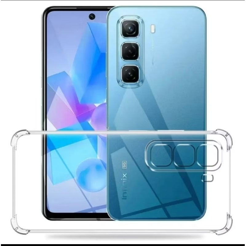 CASE INFINIX HOT 10 CASE BENING ANTI CRACK SILICONE TRANSPARAN