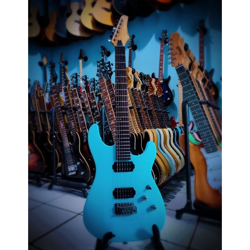 Gitar elektrik Samick SS71 BLoruginal buatan indonesia kondisi (secind) no minus l