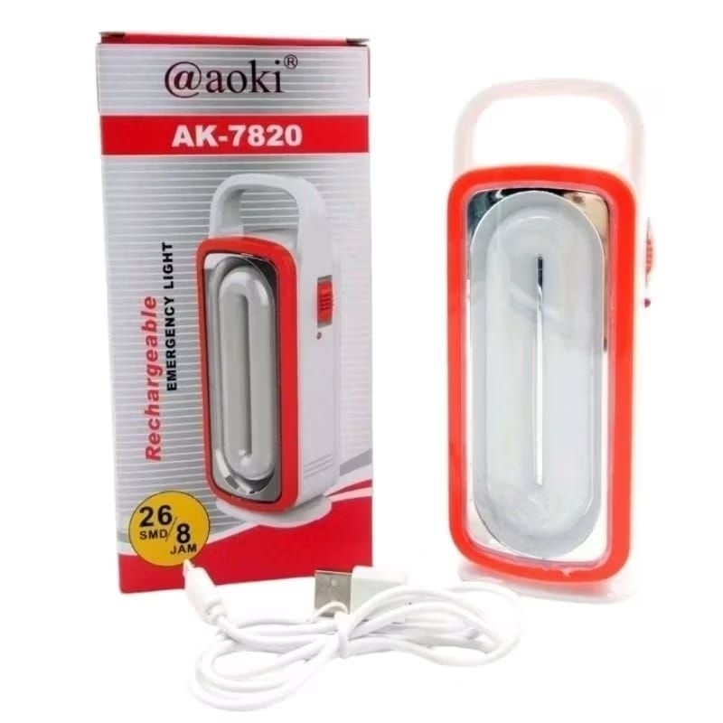 AOKI AK-7820 Lampu Senter Emergency AOKI Lampu Darurat LED Tahan Lama