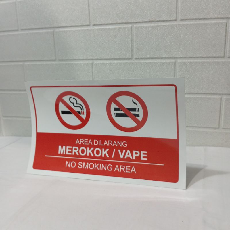 Stiker Area Dilarang merokok | Stiker Area Dilarang Merokok/Vape | stiker Larangan Merokok
