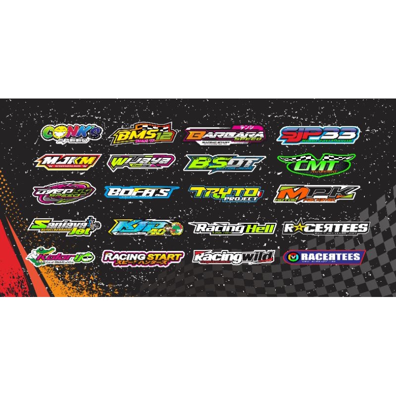 stiker hologram, stiker racing, stiker viral, hologram, vynil, maxdecal