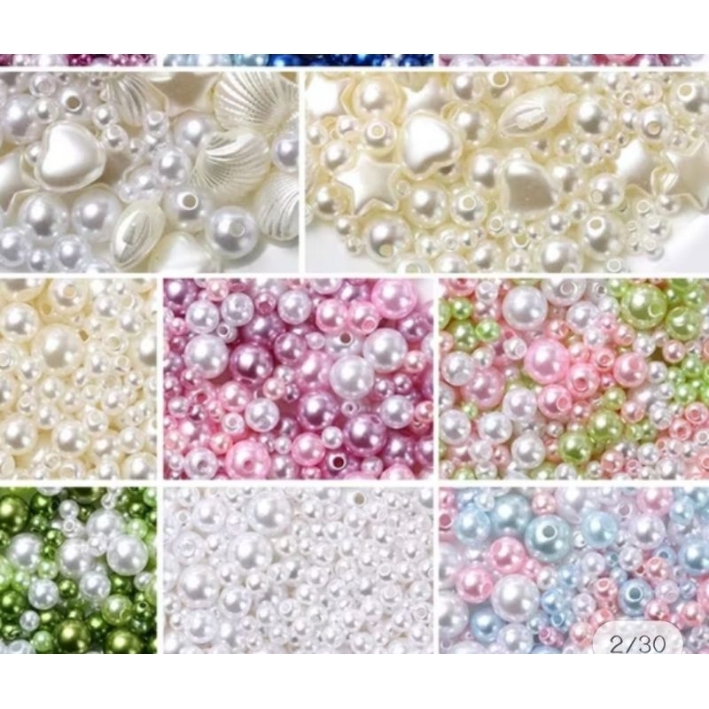 tambahan mutiara untuk taburan bunga buket satin