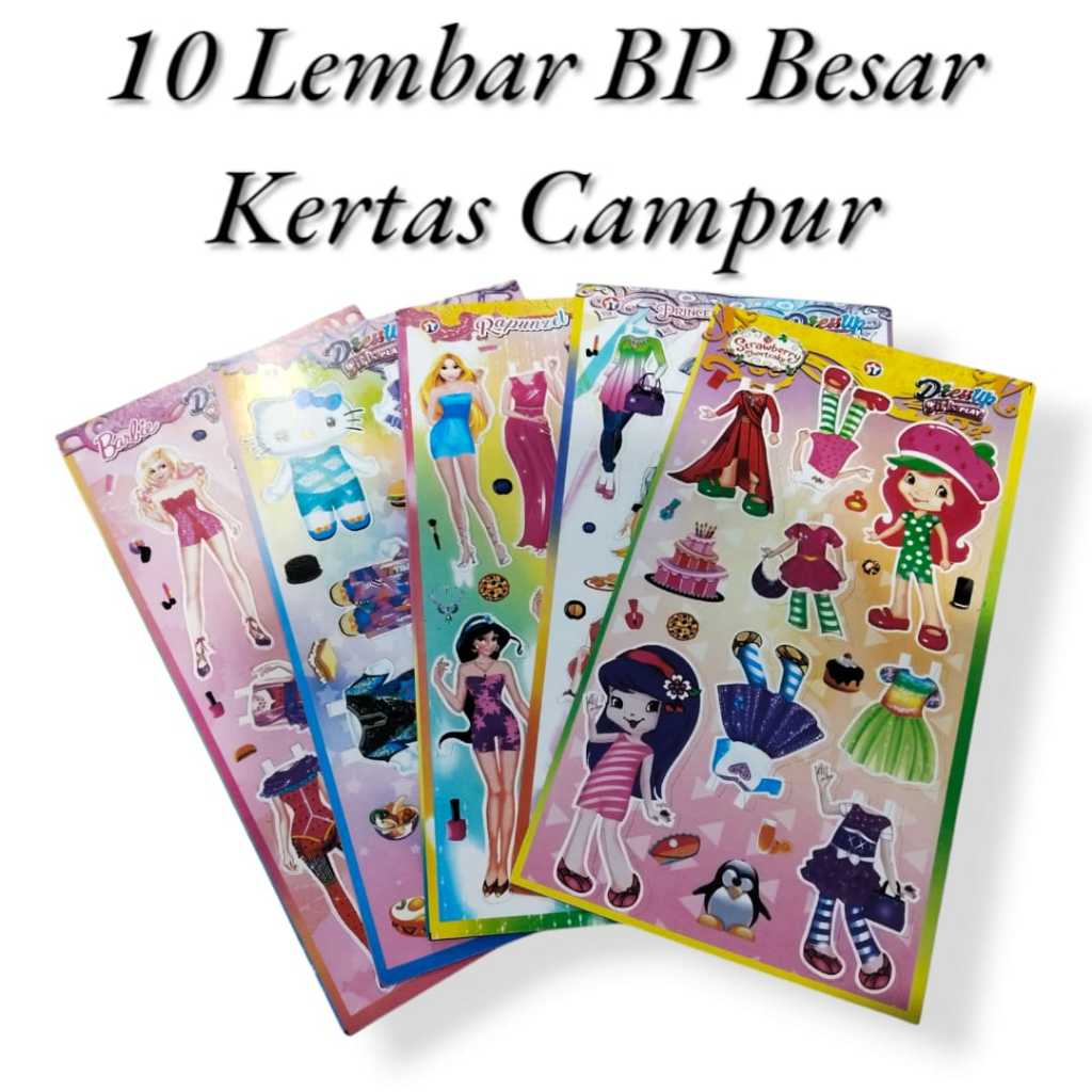 Mainan Anak BP Bongkar Pasang Kertas Besar Dan Kecil 10 Lembar