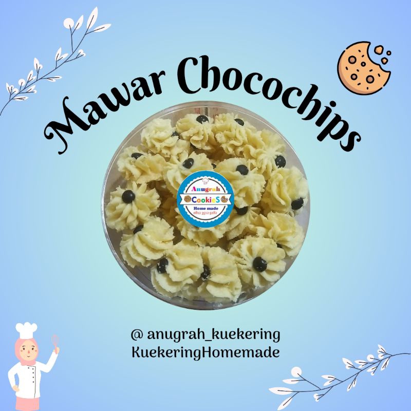 

Kue Kering Mawar Chocochips KEMASAN TOPLES UKURAN 500 gr
