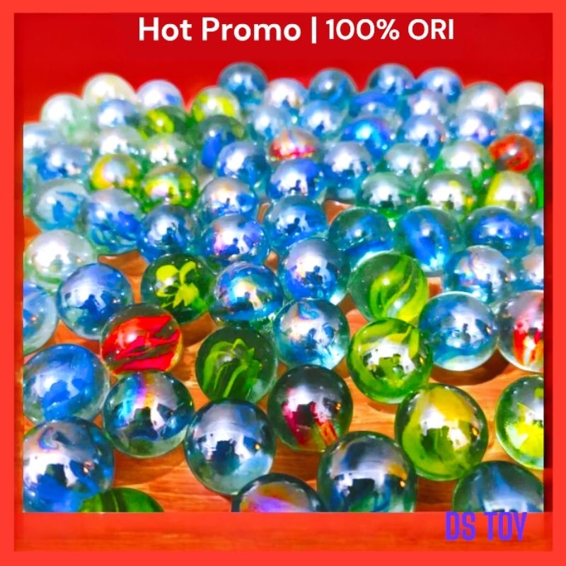 1PCK MAINAN KELERENG GUNDU MATA KUCING ISI 100