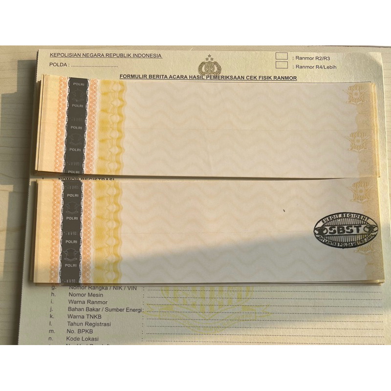 

Stiker Krtas Samsat Untuk Gesek Cek Fisik Kendaraan Dan Gesek Nomor Rangka dan Mesin