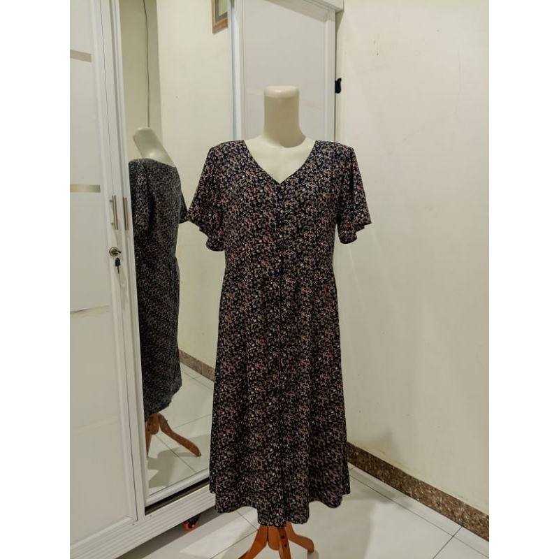 

preloved dress bunga-bunga